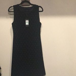 Velour black dress